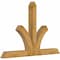 Ekena Millwork Richland Rough Sawn Timber Gable Bracket, Western Red Cedar, 84"W x 56"H x 6"D x 6"F, 16/12 Pitch GBW084X56X0606RIC00RWR - alternate 5
